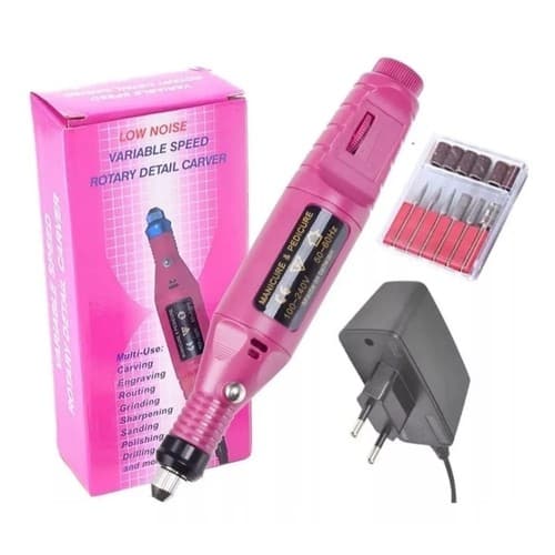 Lixadeira Motor Caneta Bivolts Unha Lixa Elétrica Profissional Bloco Motor Bivolt