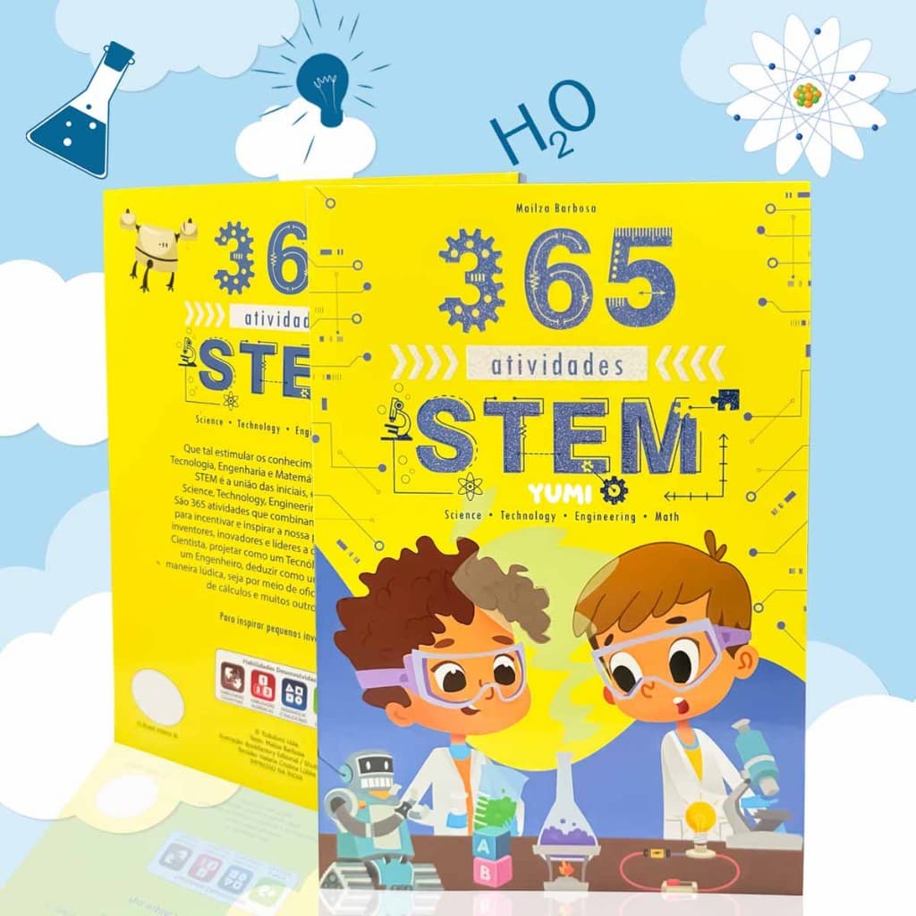 Livro: 365 Atividades STEM | Experiências de Ciência Tecnologia e Engenharia P/ Crianças - Educativo