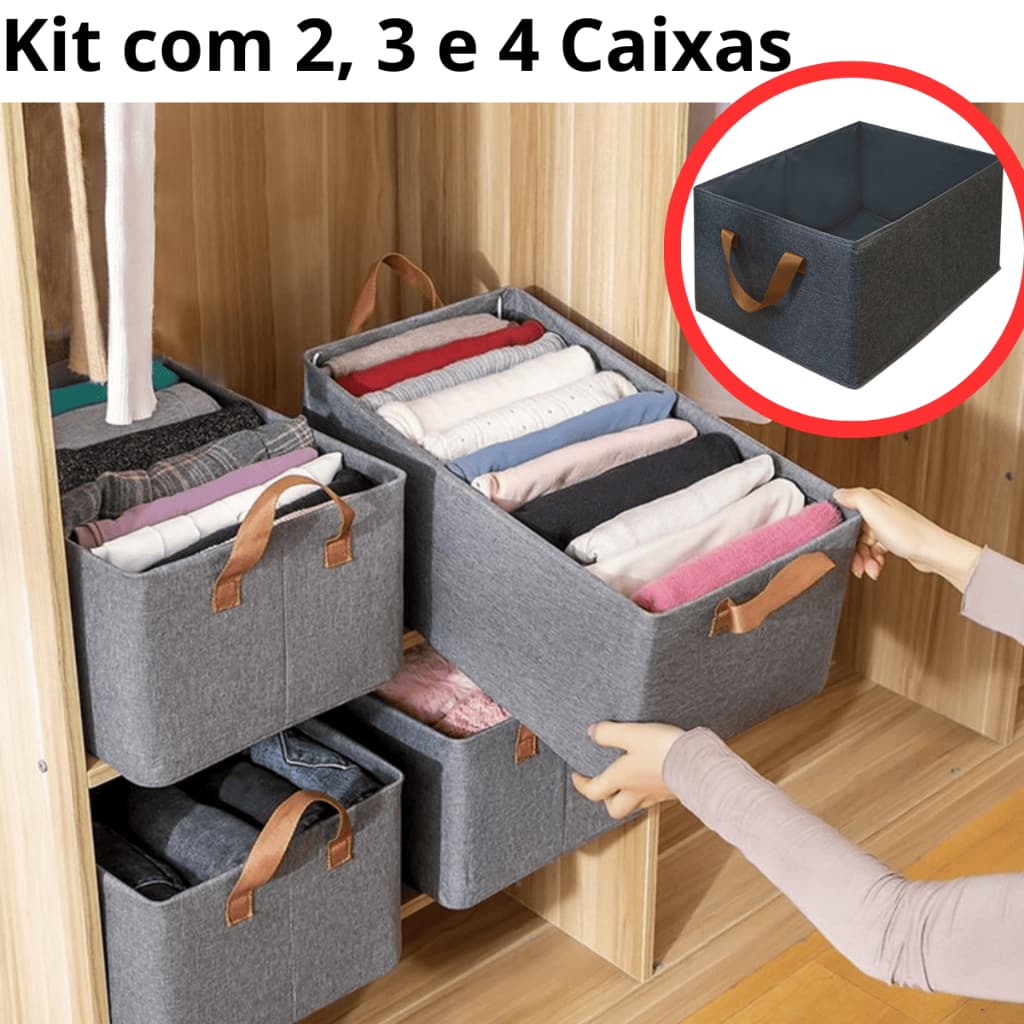 Caixa de Armazenamento de Roupas Íntimas Calças Shorts Bermudas Meias Dobrável Com Grade