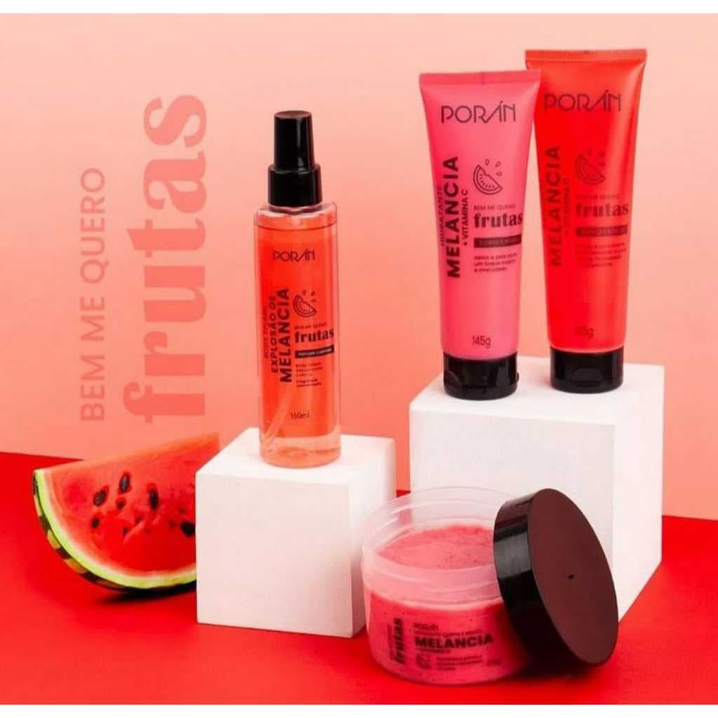 Kit Corpo e Rosto Bem Me Quero Frutas Melancia Poran– Cuidado e Frescor para Sua Pele