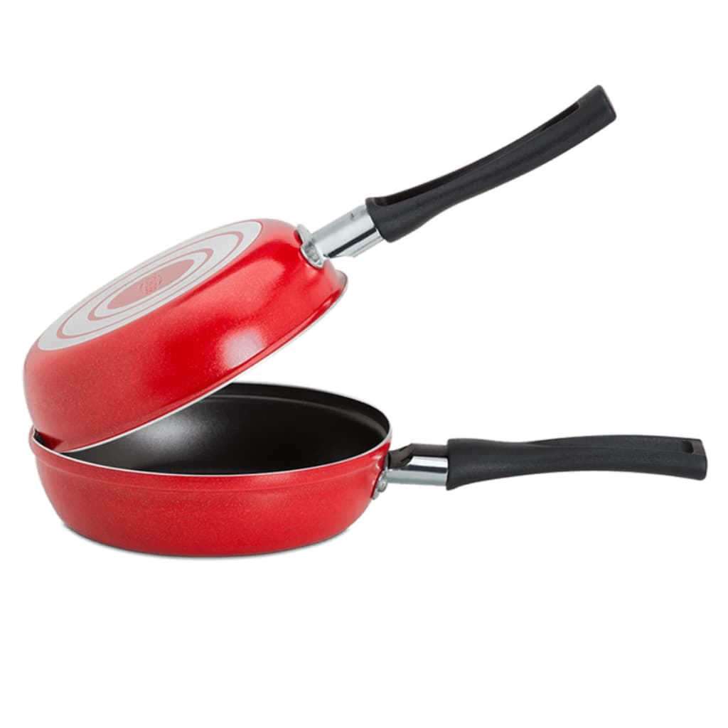 Omeleteira Antiaderente Pro-flon 18 cm 0,7 l Linha Garlic Vermelho Cereja - Brinox