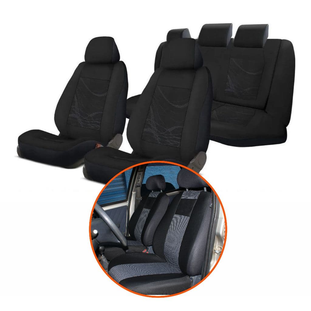 Jogo De Capas Automotivas Para Bancos De Carros Tecido Modelos Universal