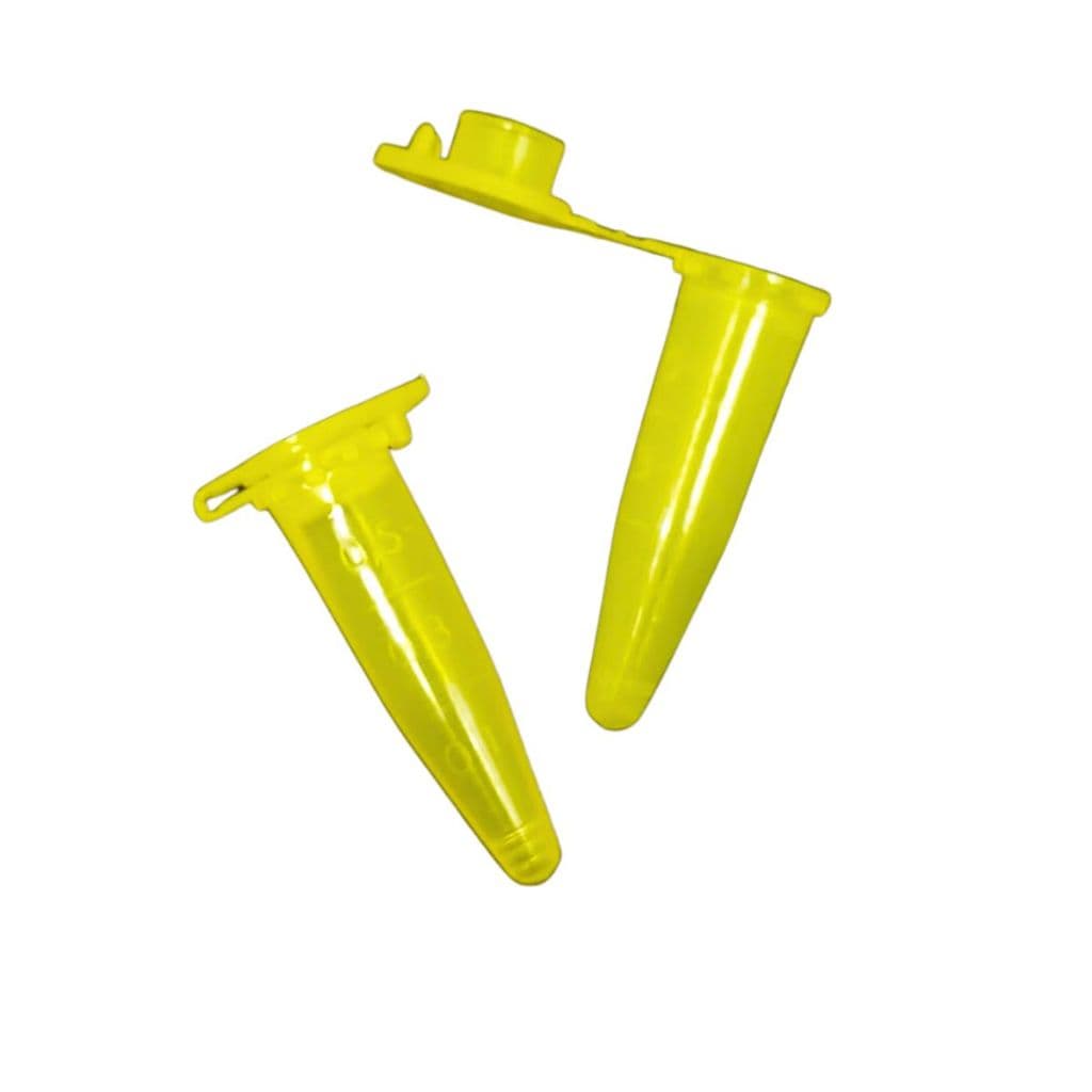 Microtubo Pino 0,5ml Amarelo C/1000 Unidades