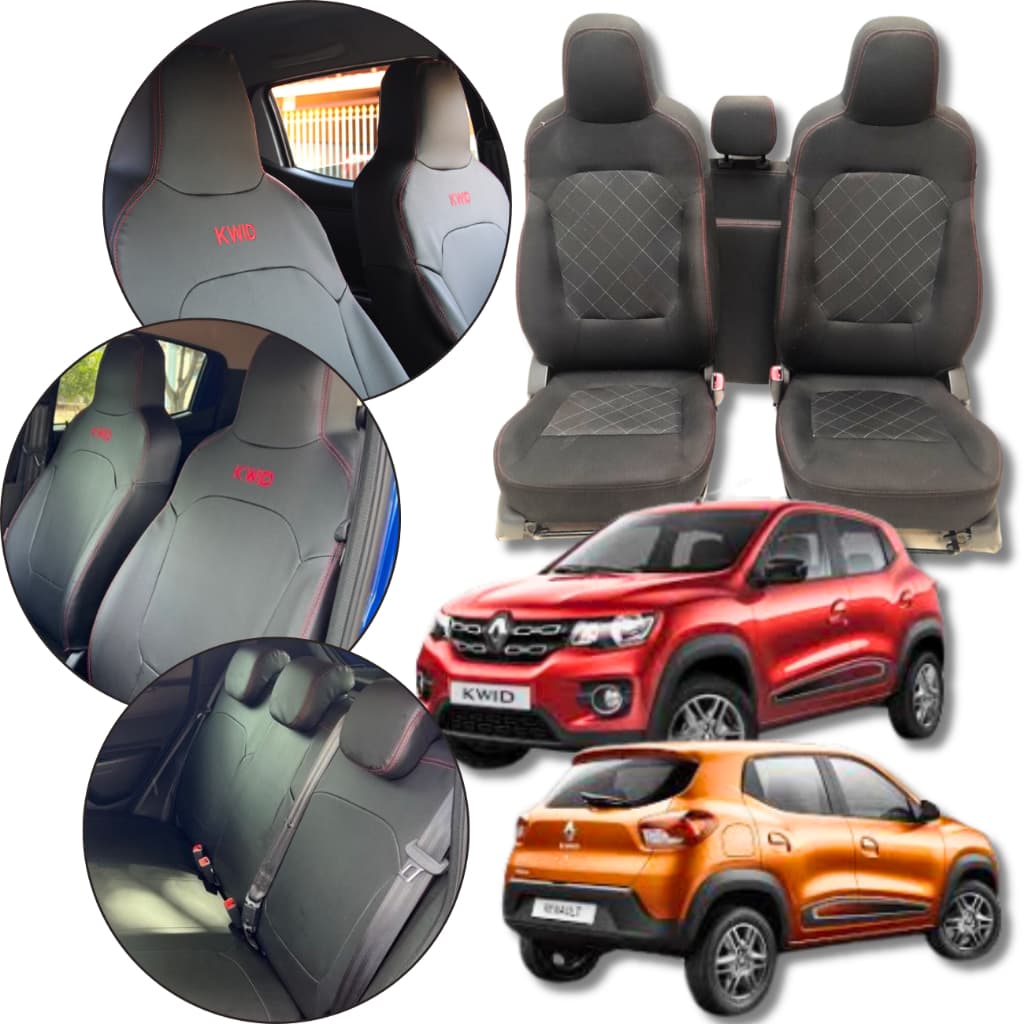Capa De Couro Banco Renault Kwid 2017 A 2025 Sob Medida