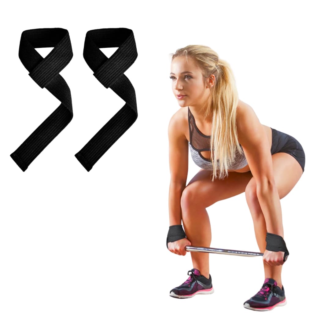 Straps Academia Premium 100% Algodão CrossFit Musculação LPO Alta Resistência