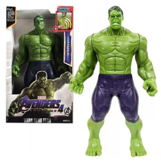 Boneco Hulk Articulado 30cm Com Som Vingadores