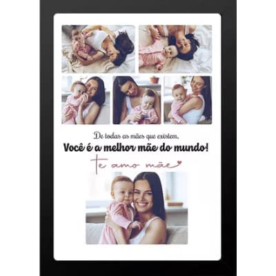 Quadro Personalizado Com Fotos Presente Dia Das Mães