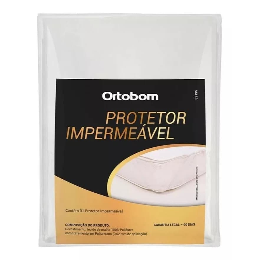 Protetor De Colchão Impermeável Ortobom Capa Protetora Antiliquido Sem Barulho Cama