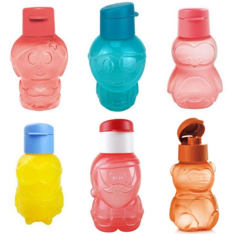 Garrafa Eco Tupper Kids Criança - Personagens 350m - Infantil - Volta às Aulas