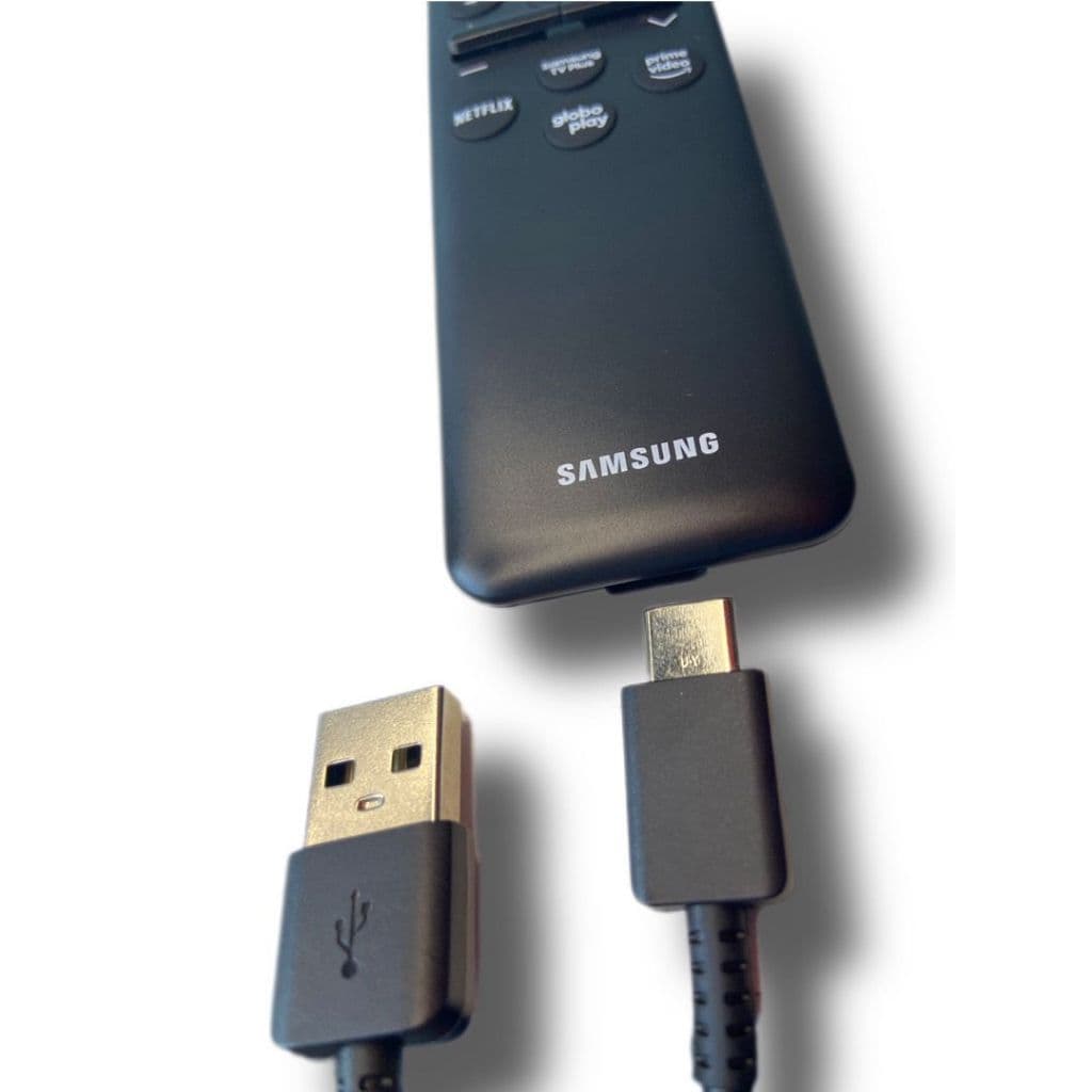 Cabo Carregador Usb-c Para Controle Remoto Samsung Solarcell GH39-02002B