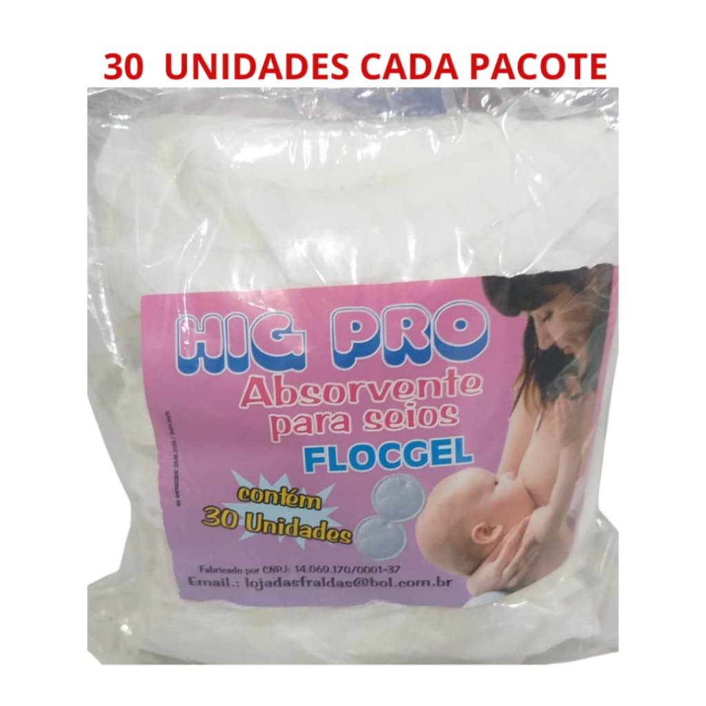Absorvente Para Seios Descartável Amamentação 30 Unidades - Toque Suave