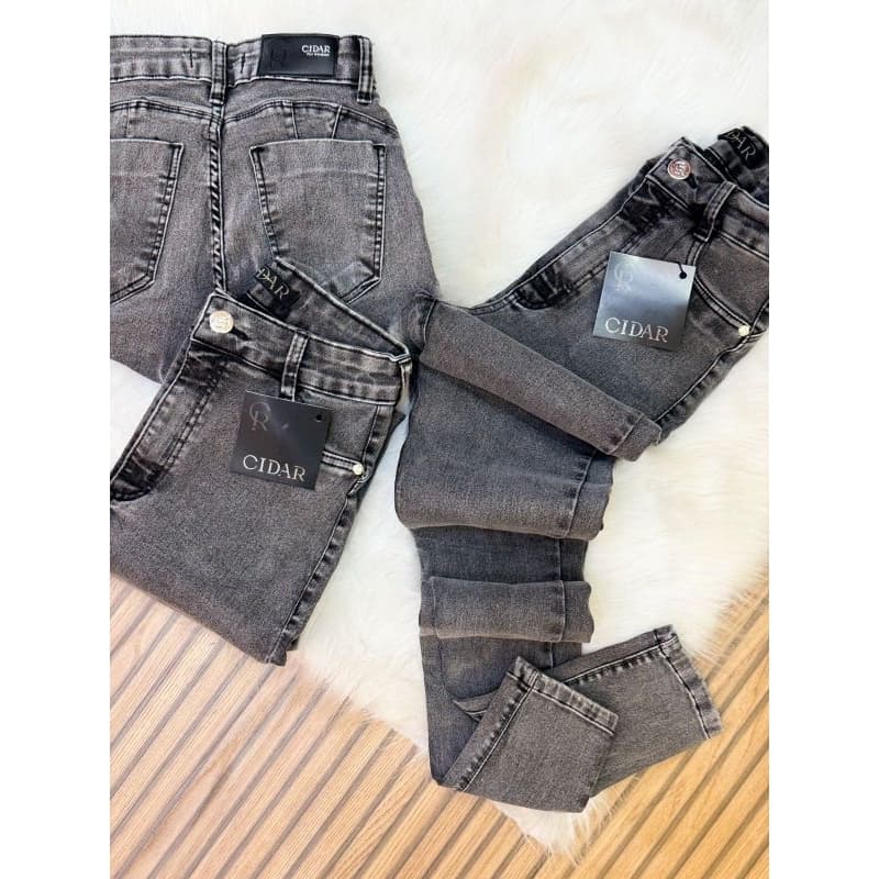 calça jeans grafite feminina ,calça marmorizada,calça Skinner cidar
