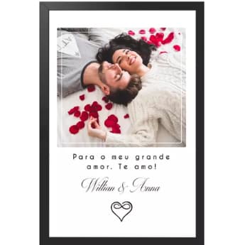 Quadro Decorativo Personalizado Para Casal Só Quero Love