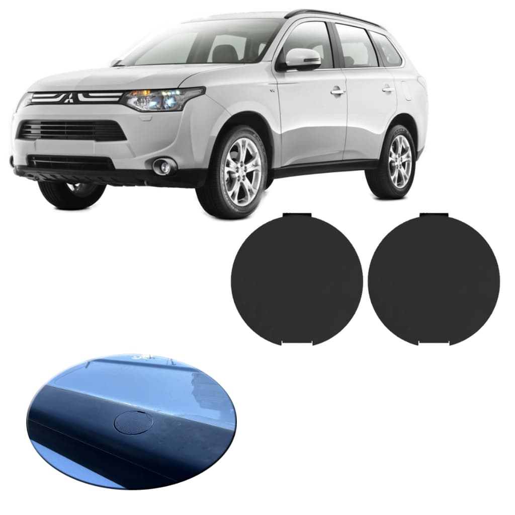 DuasTampas Acabamento Tampinha Parafuso Rack Teto Mitsubishi Outlander 2012/2019