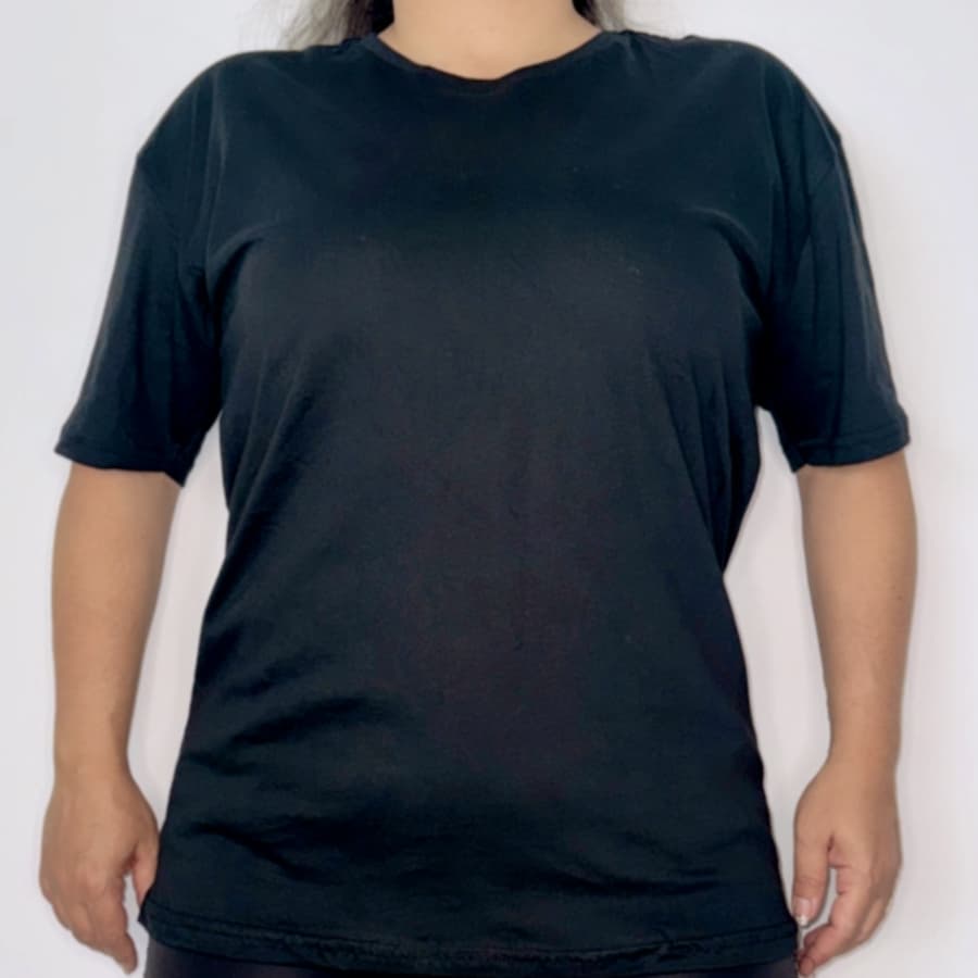 Camiseta Lisa Feminina Gola Redonda Básica 100% algodão