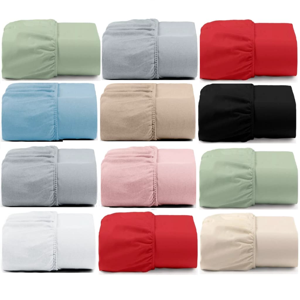 Kit 5 Lençol Avulso Casal Cama Box Com Elástico 100% Poliéster Cores Sortidas