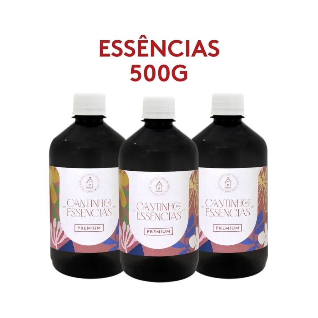 Essências Concentradas 500g - Linha Premium. Para Aromatizador de Ambiente, Home Spray, Sabonetes e Cosméticos.
