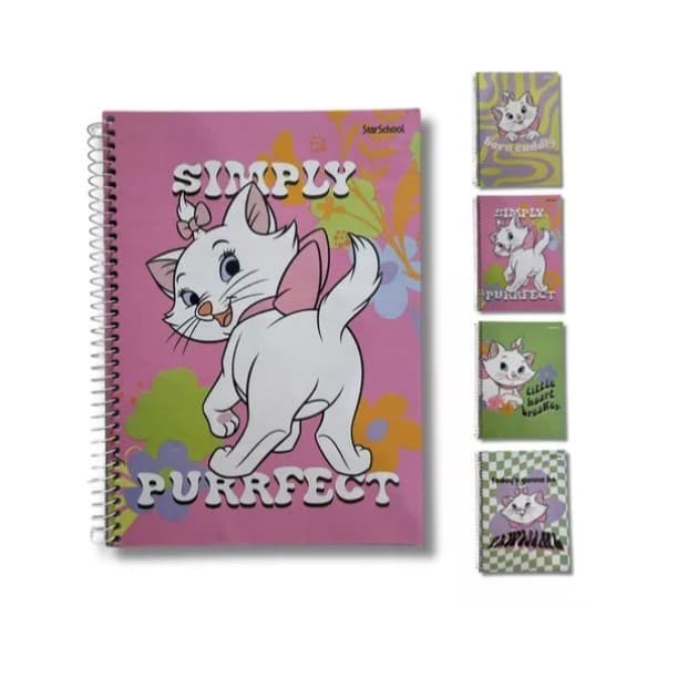 Caderno Espiral Universitario CD 1x1 80 Fls Marie Escolas Faculdades Anotações