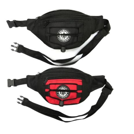 KIT 2 Pochete Em Poliéster Resinado Bicolor Com Amarração Frontal Original Bag Product