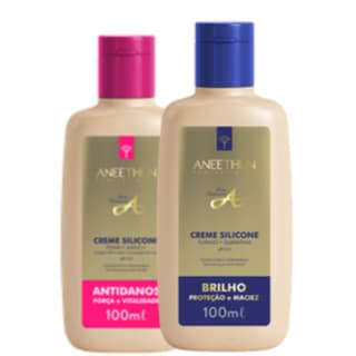 ANEETHUN KIT 2 CREMES SILICONES 100ml (LINHA A  & ANTIDANOS)