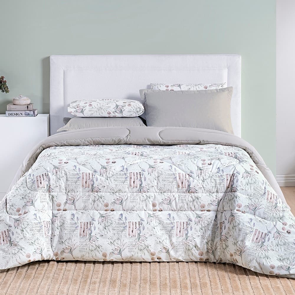 Edredom Super King Cotton Select Dupla Face Algodão Percale 200 Fios - PROTEA