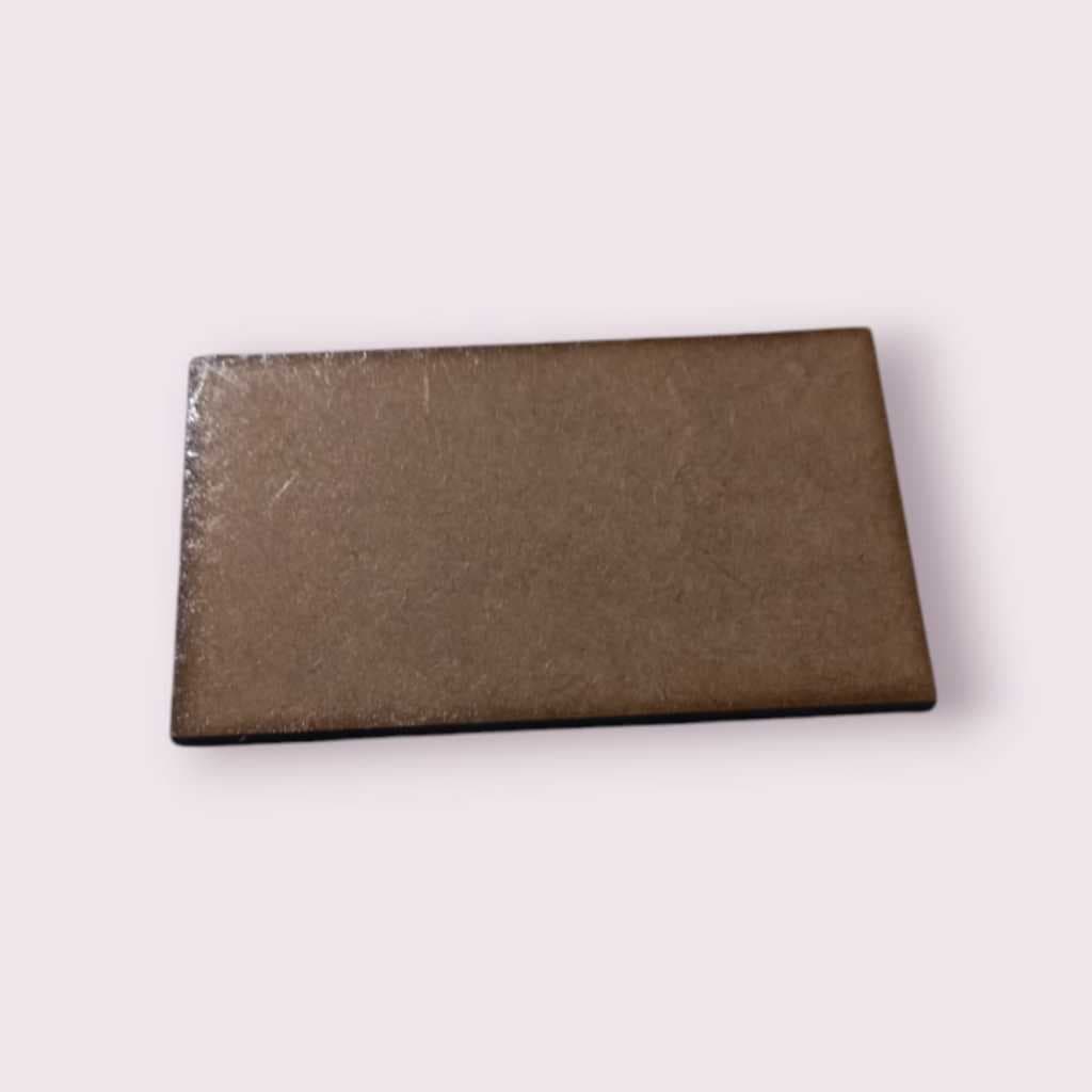 Plaquinha em mdf 3mm 8x4cm kit com 60 unid e 100 unid