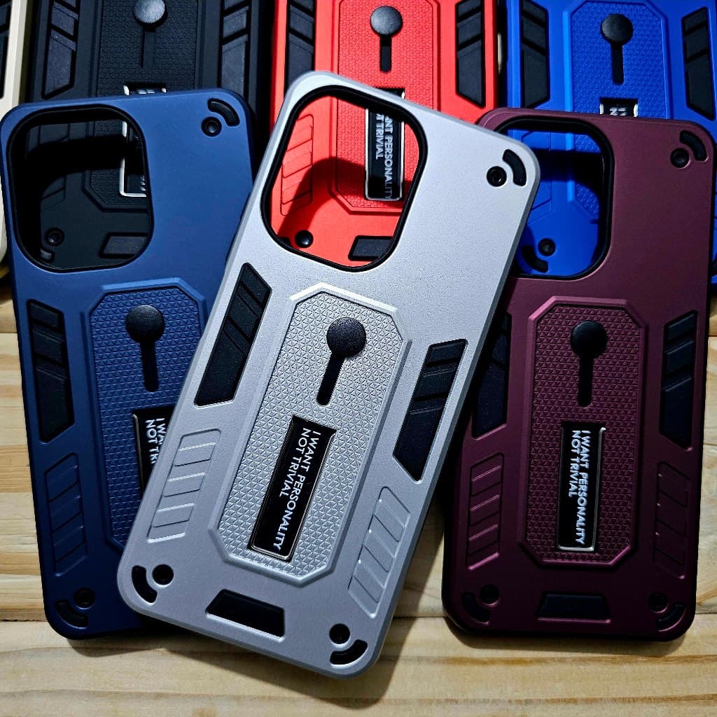 Capa capinha anti impacto silicone com Suporte para Motorola Moto G04 / Moto G24 /  Moto G04S / Moto G24 Power - Suporte