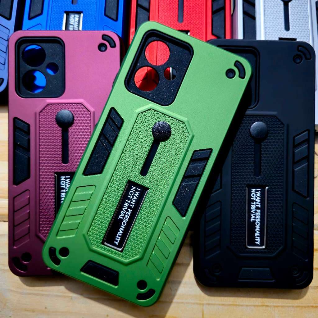 Capa capinha anti impacto silicone com Suporte para Motorola Moto G54 / Moto G14 - silicone com Suporte