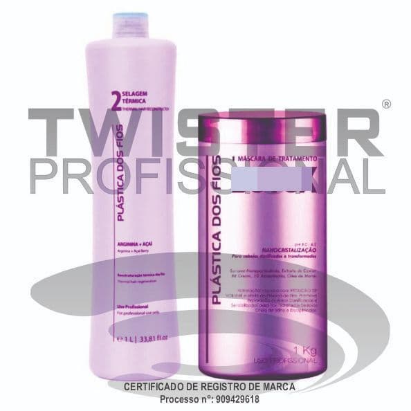 Kit Plástica Dos Fios Twister P2 + BTXultra 1 Kilo Rosa