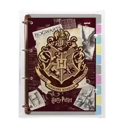 Fichário Universitário 4 Argolas com 200 Folhas, Harry Potter, Hogwarts, 1 UN