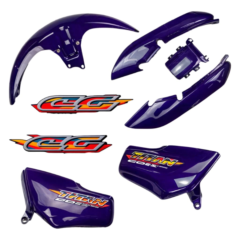 Kit Carenagem Cg Titan 125 95 96 97 98 99 + Adesivos