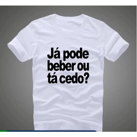 Camisetas com frases carnaval Já Pode Beber Algodão