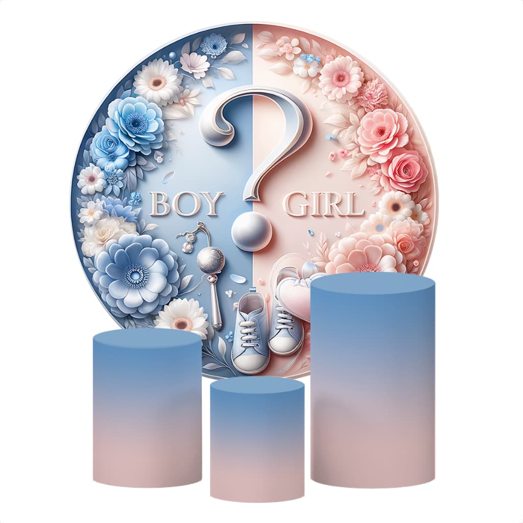 Kit 4 Capas Decorativas Para Chá Revelação Sublimado Várias Estampas Tecido Premium Para Festas