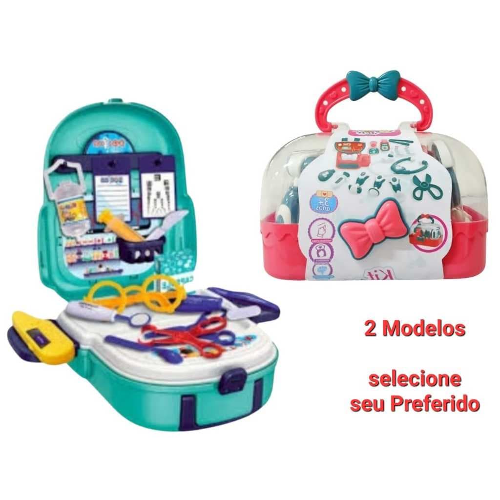 Kit Médico Infantil Maletinha Mochila Criança Brinquedo