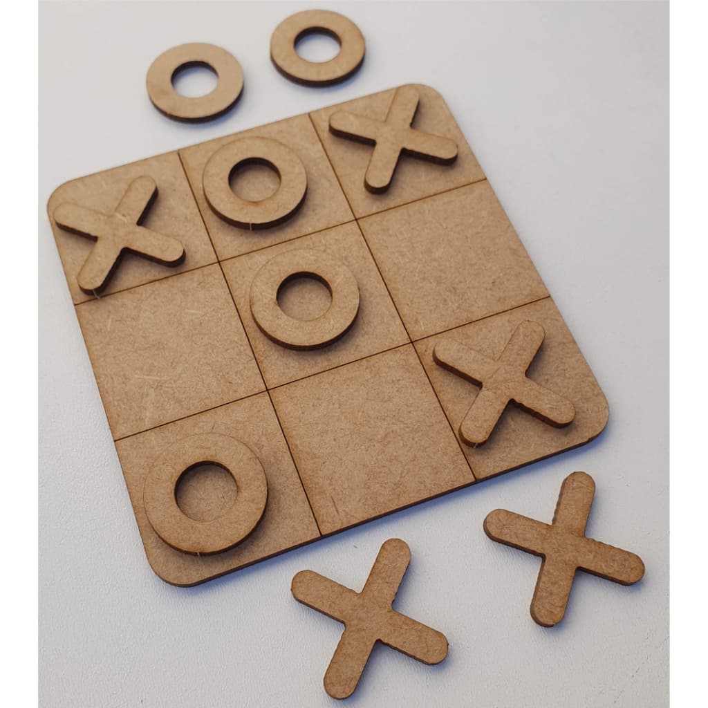 50 Jogos da velha em MDF 10cm tabuleiro brinquedo presente lembrancinha kit