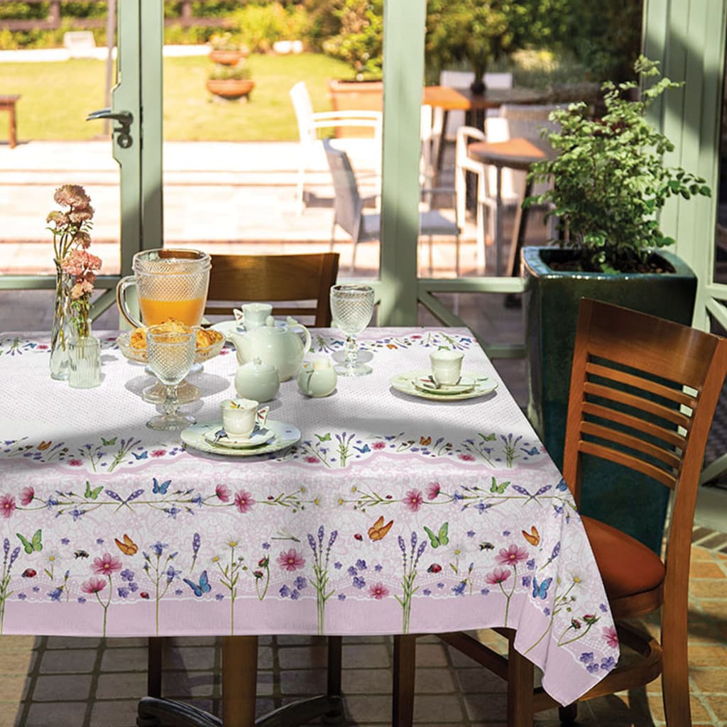 Toalha de mesa retangular 140 Cm X 210 Cm 6 Lugares  varias estampas