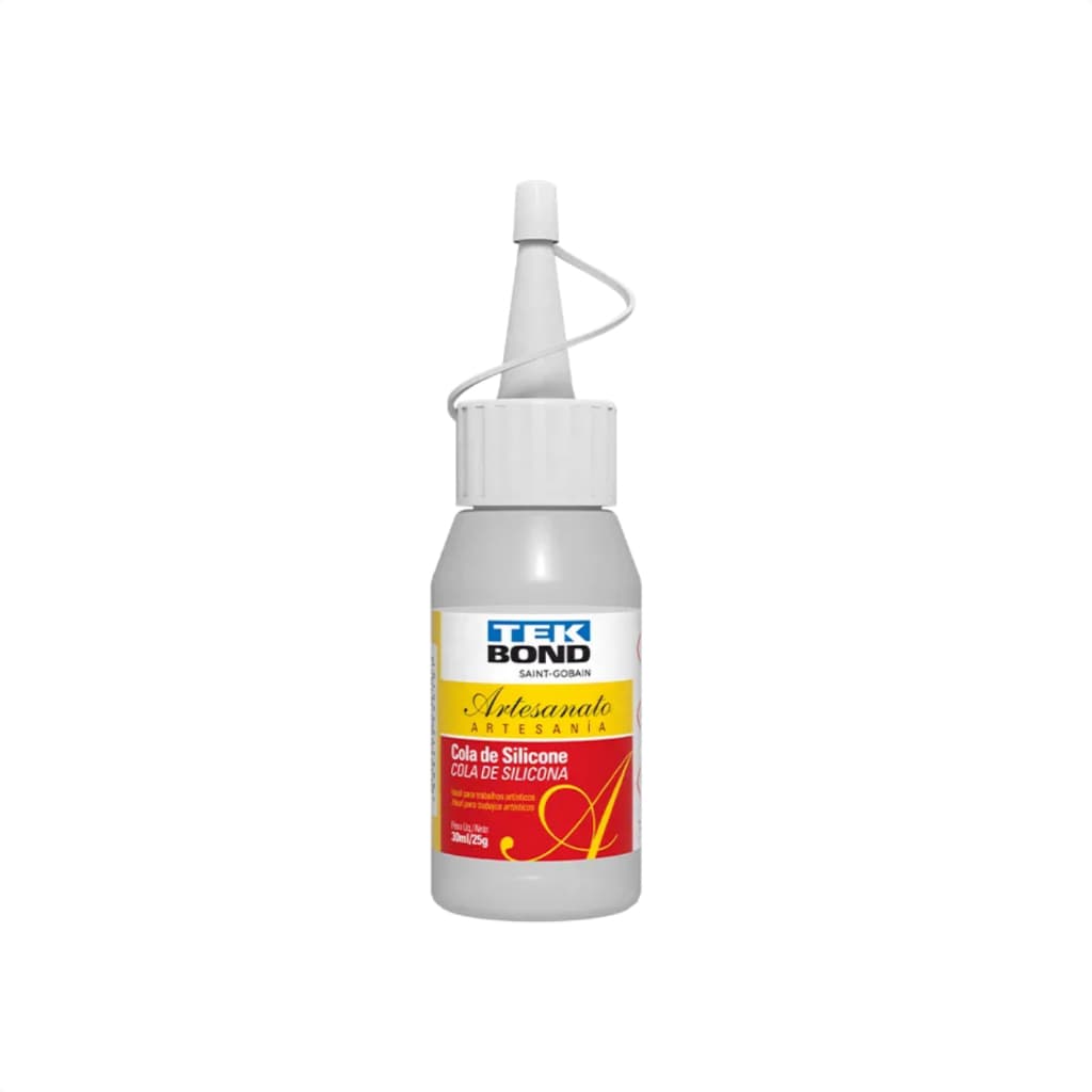 Cola de Silicone para Artesanato Tek Bond Líquida 30ml - 25g