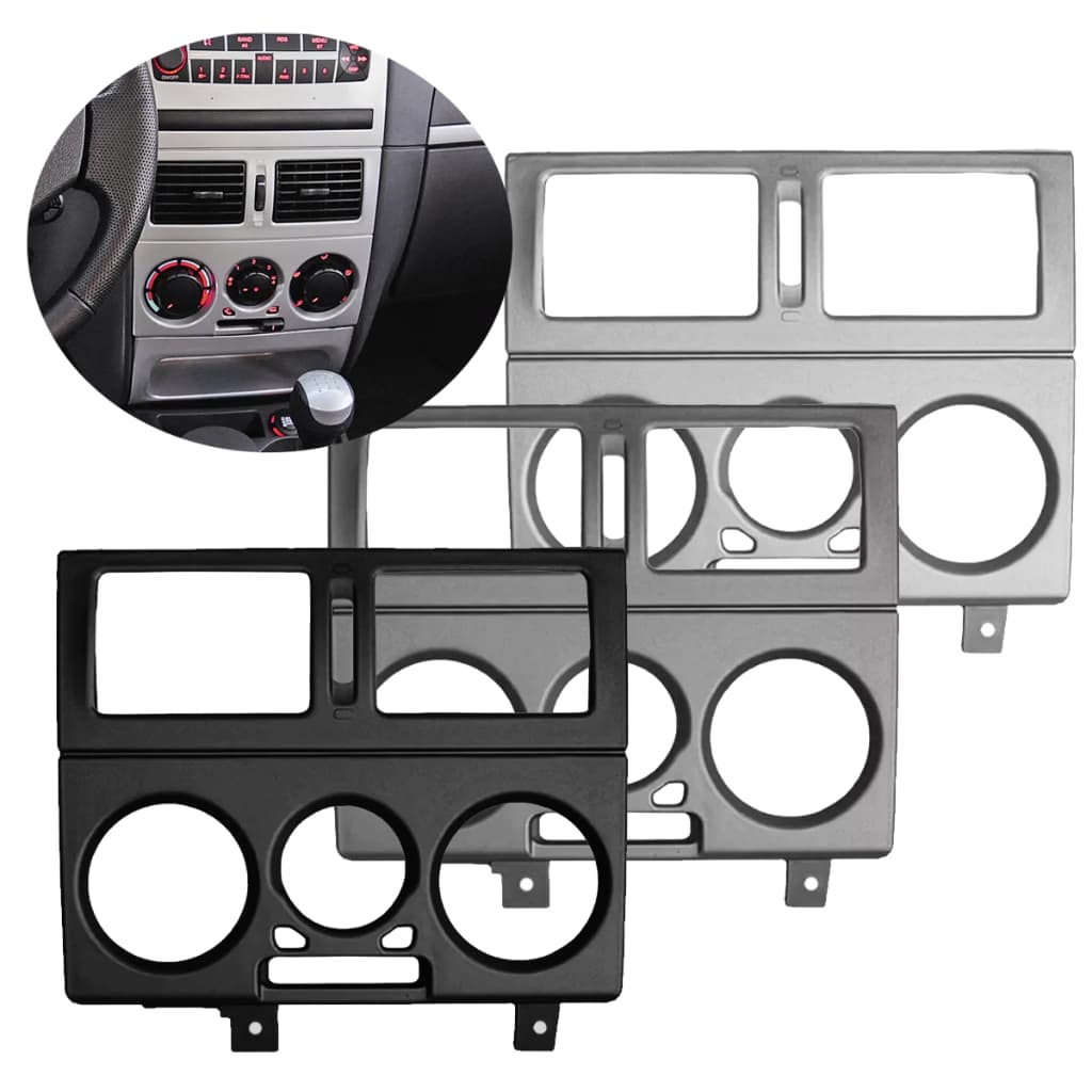 Moldura Inferior Painel Central Ar Condicionado Botões Fiat Palio Siena Strada Cor Cinza Preta Prata Escolha