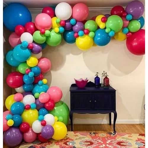 Balão para Festas  – Kit com 262 Bexigas, Com Formato Redondo. Leia o anuncio! Kit Festa 3