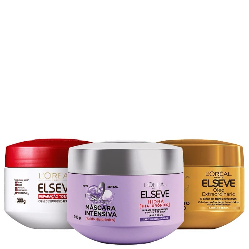 Kit Tratamento Elseve - Cronograma Capilar+Calendario