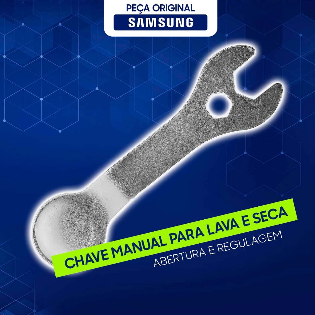 Chave de Pé Nivelador Lavadora DC60-00104A Samsung Regulagem de altura