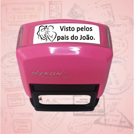 Carimbo VISTO PELOS PAIS Automático Nykon 302