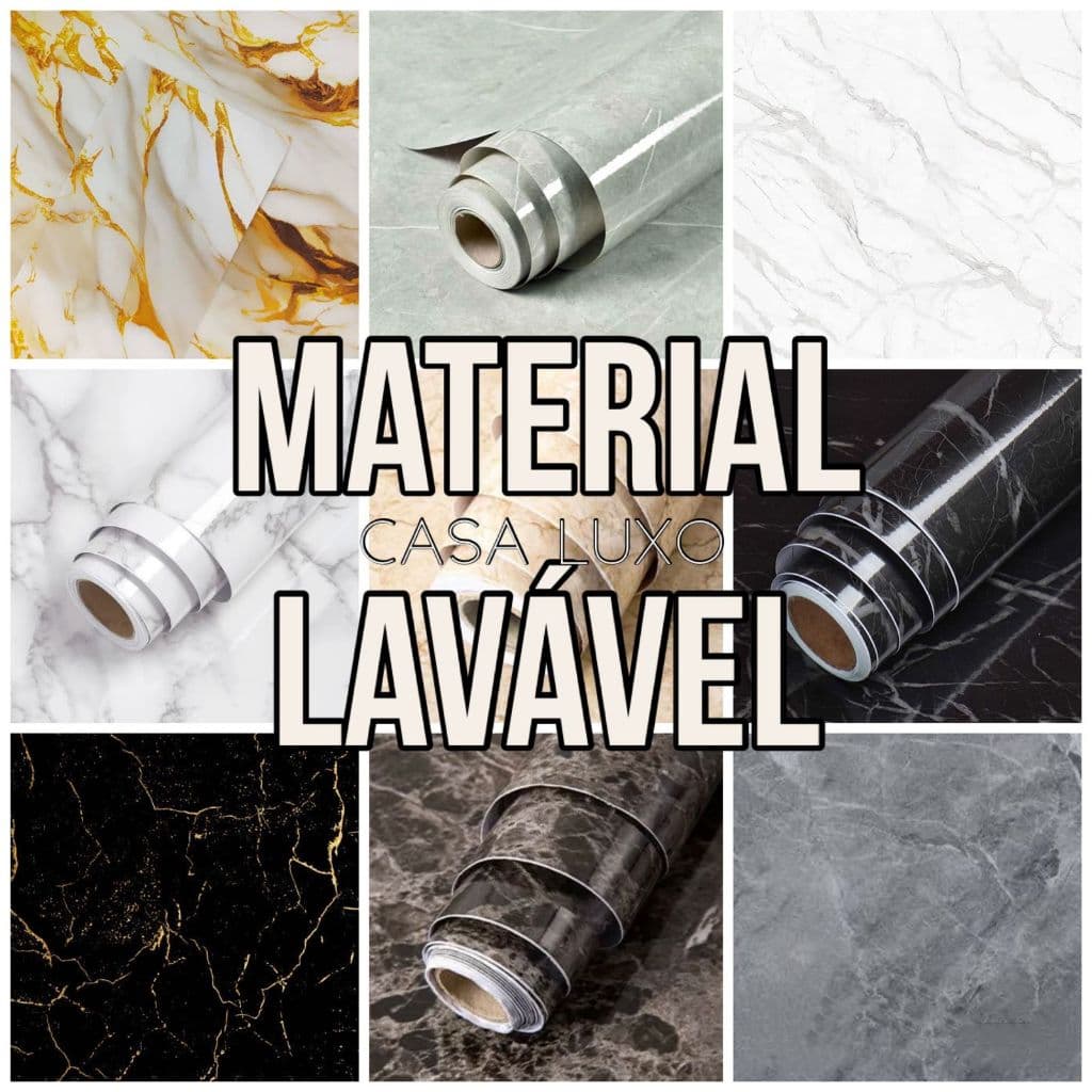 Papel de Parede PVC Brilhante Lavável