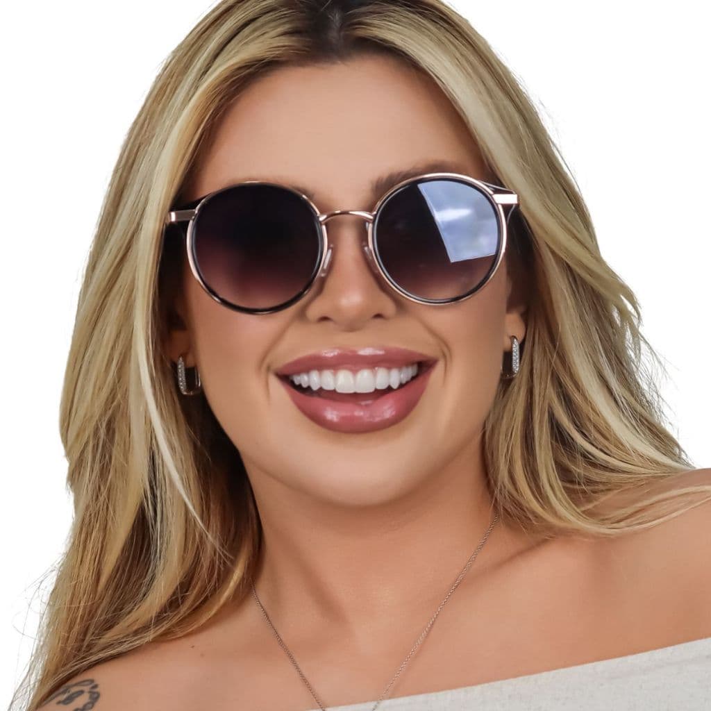 Óculos De Sol Feminino Gatinho Moderno Proteção Uv 400
