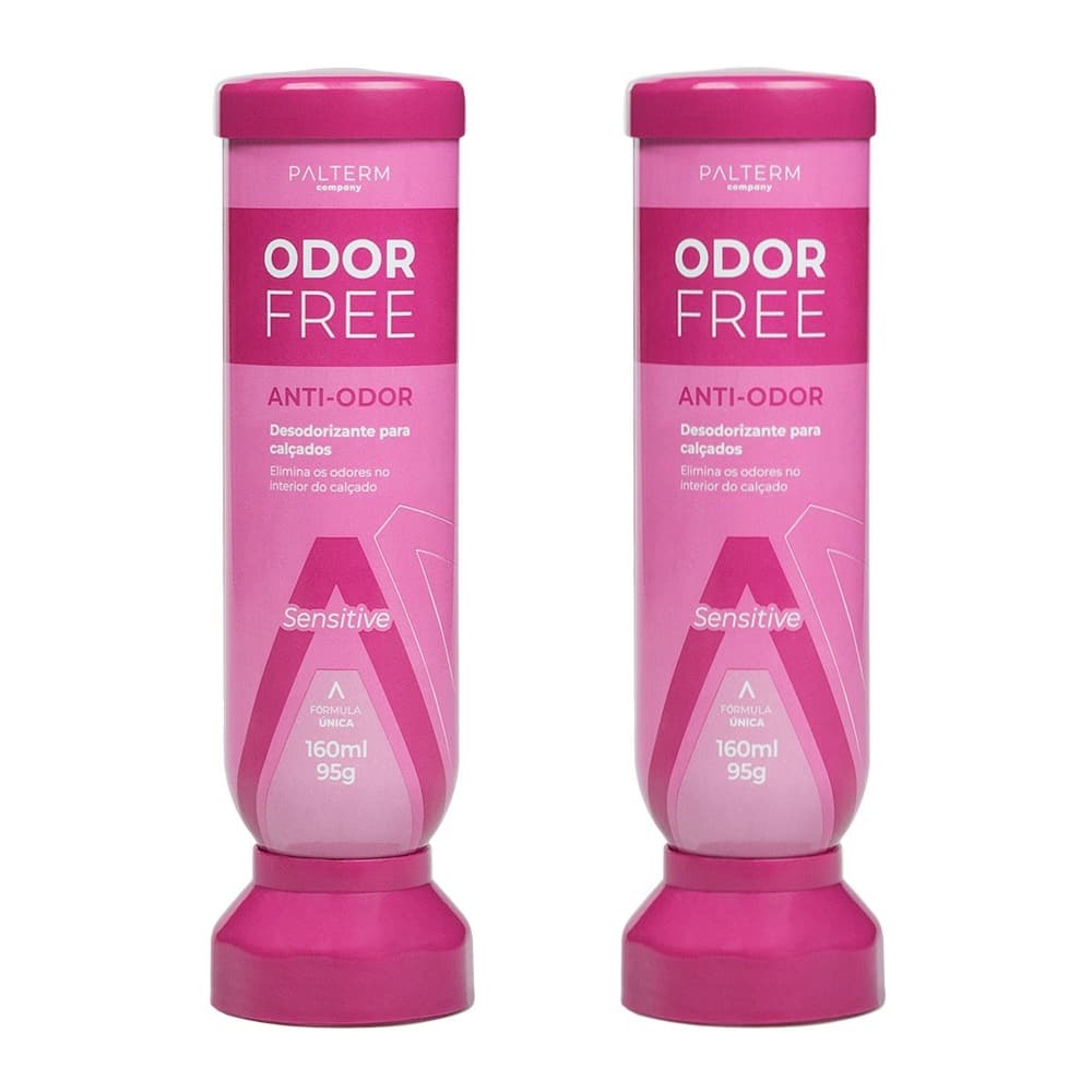 Kit 2 Desodorante para Calçados Odor Free Sensitive  - Palterm