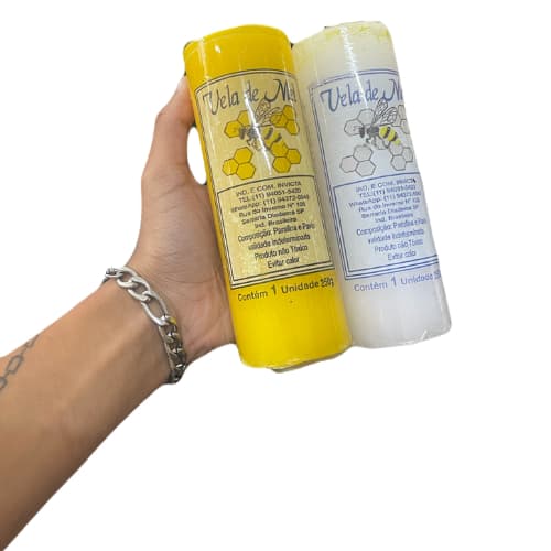 Vela Aromática 7 Dias 250 Gramas De Mel Kit 3 Velas