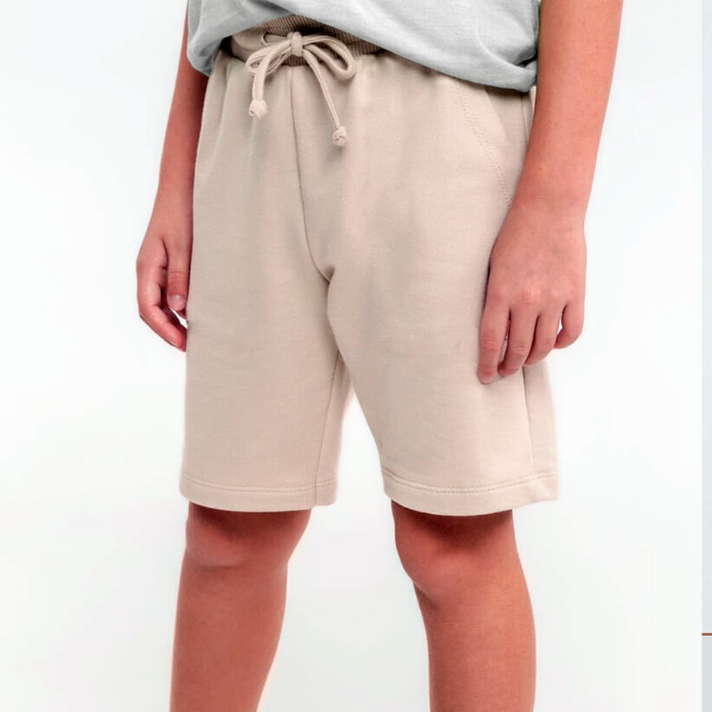 Bermuda Moletom Short Infantil Moletinho Criança Bebê Liso Bermuda Infantil Masculina Tamanho 2 A 16