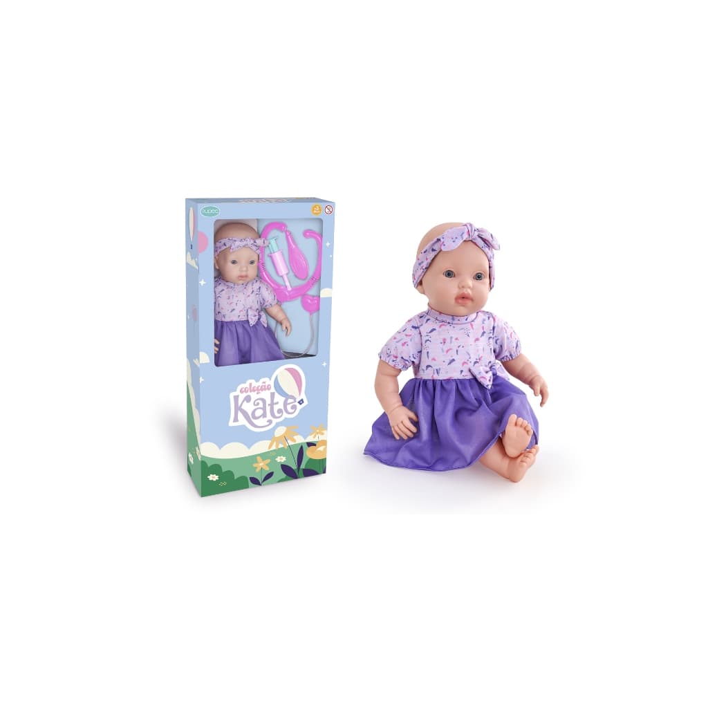 Boneca De Menina Com Acessórios  Kate - Dodói Brinquedos