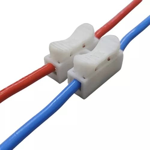 Kit 10 Peças Conector Emenda Ch 2 Vias 10a Cabo 0,5-2,5mm²
