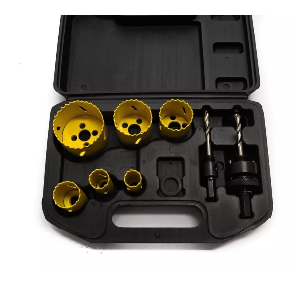 Kit Jogo Serra Copo Bimetal Com 9 Peças + Estojo Lotus